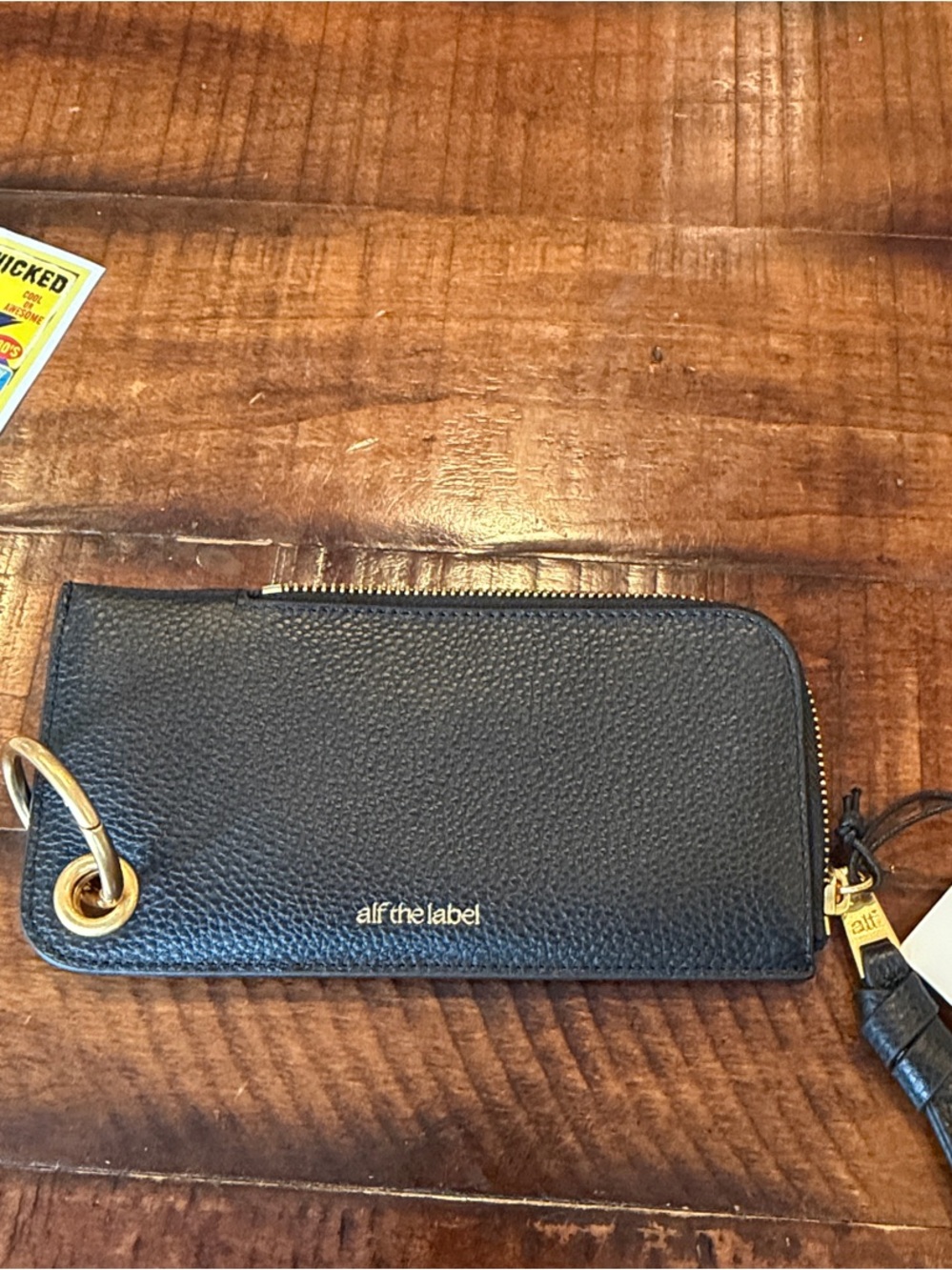 ALF The Label leather zip case